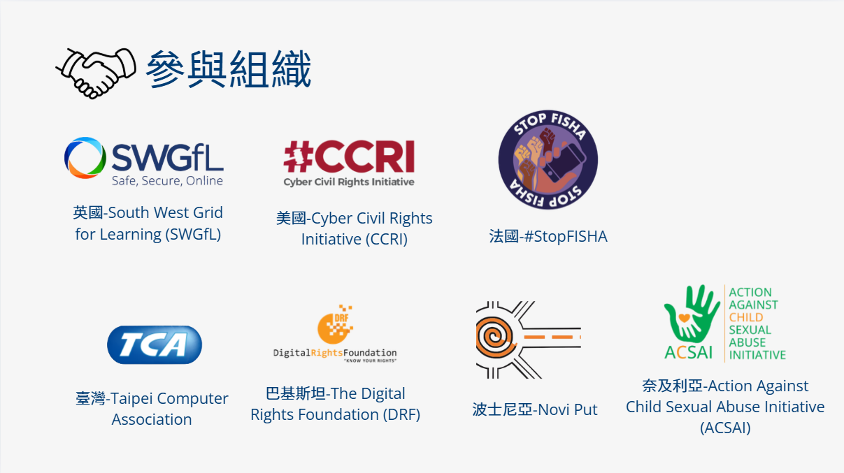 (圖一)本次合作計畫全球參與組織